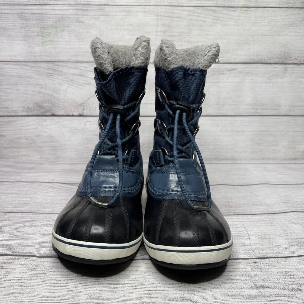 Sorel Snow Boots Winter Waterproof Insulated Lace‎ Up Blue Gray Women's 5
